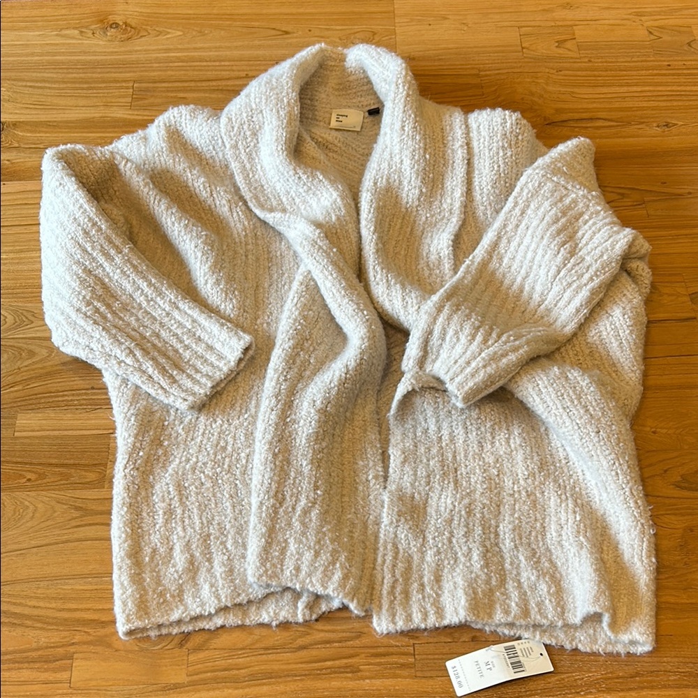 Anthropologie “sleeping in snow” MP Sweater/cardigan, NWT